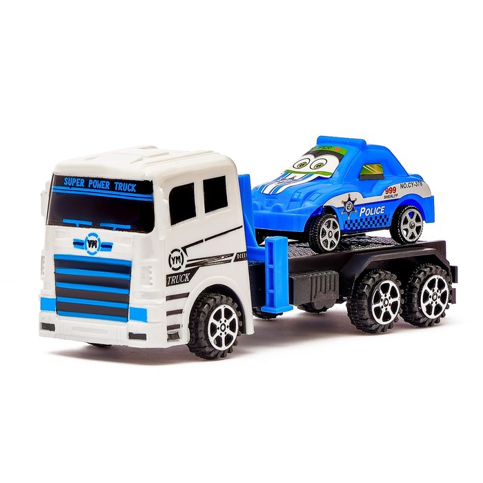 Грузовик инерционный "Автовоз" цвета:МИКС