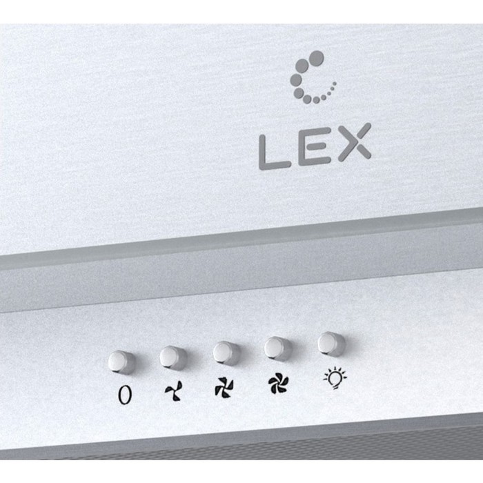 Вытяжка Lex Apollo N 600 Inox, серебристый/стекло