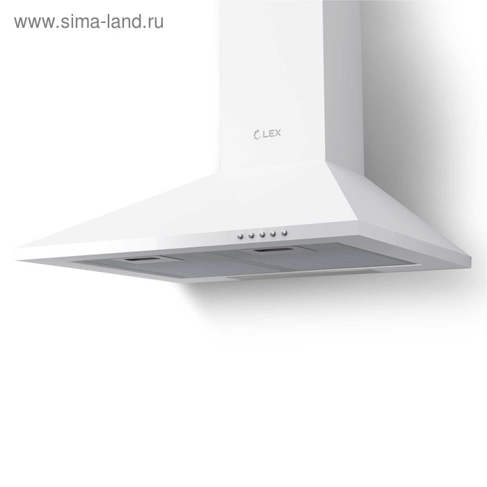 Вытяжка Lex BASIC 500 WHITE каминная 650 м3ч 3 скорости 50 см белая 759000₽