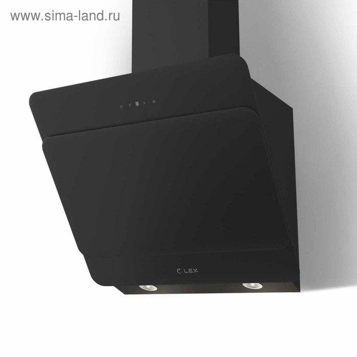 Вытяжка Lex GLASS 600 наклонная 800 м3ч 3 скорости 60 см чёрная 1721700₽