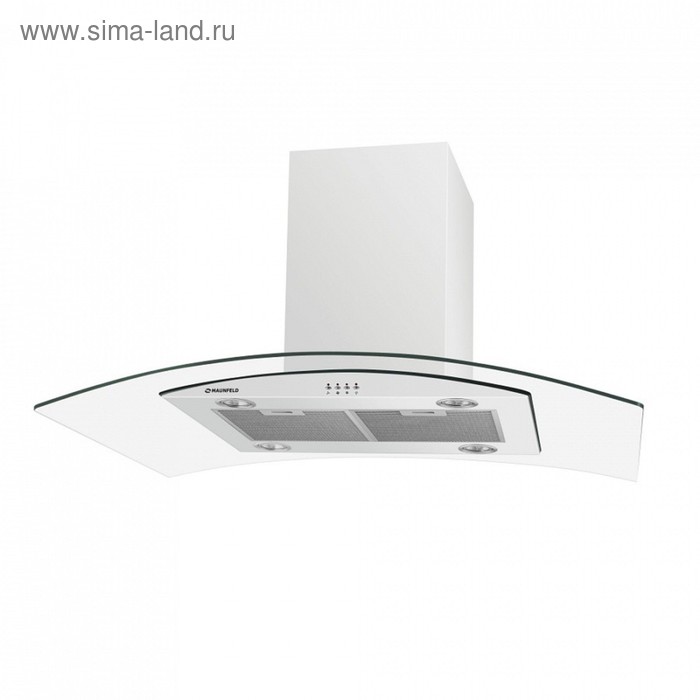 Вытяжка Maunfeld Ancona Plus A ISLA 90 каминная 1050 м3ч 3 скорости 90 см белаястекло 2799000₽