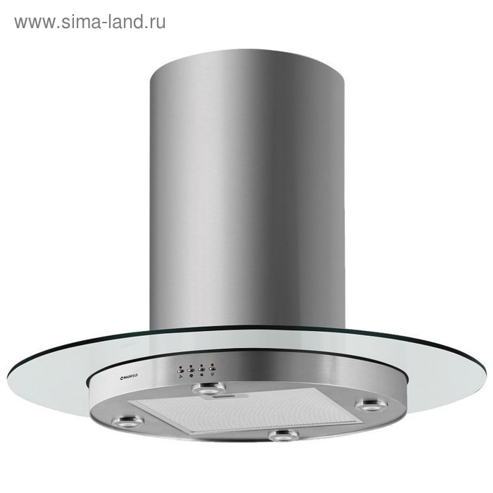 Вытяжка Maunfeld Berta островная 1050 м3ч 3 скорости 90 см серебристаястекло 3299000₽