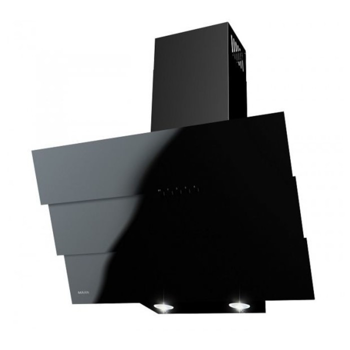 Вытяжка Maunfeld Cascada Trio 600 мм, черный, черное стекло