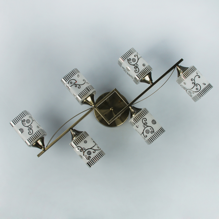 Люстра "Мираж" 6 ламп E27 60W 42х65х16 см.