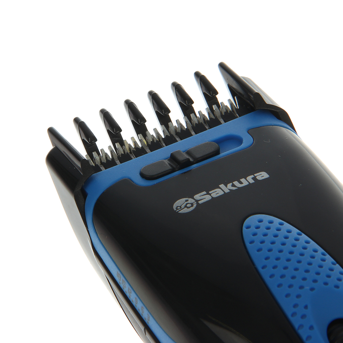 Машинка для стрижки SA-5172BL, 2 насадки, стальные лезвия, 5-ступечатая регулировка лезвий