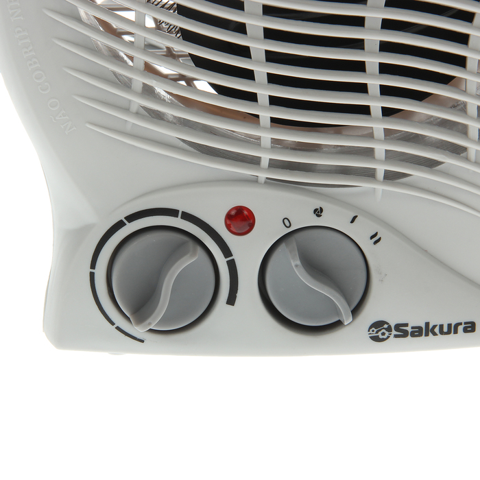 Тепловентилятор Sakura SA-0504, 2000 Вт, вентиляция без нагрева, серый