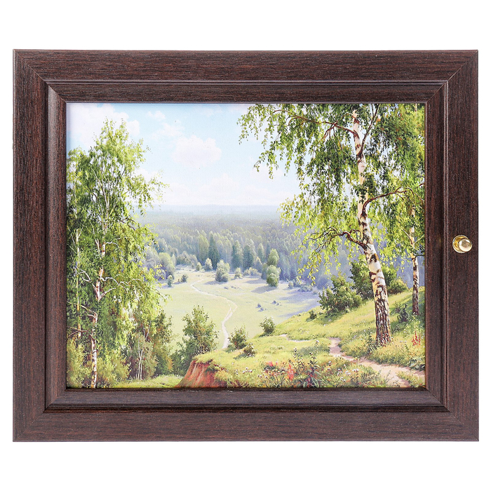 Ключница  "Березовая долина" венге 26х31 см
