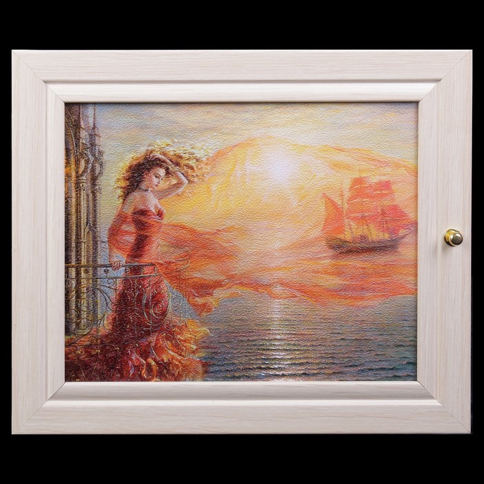 Ключница "Мечта" молочный дуб 26х31 см