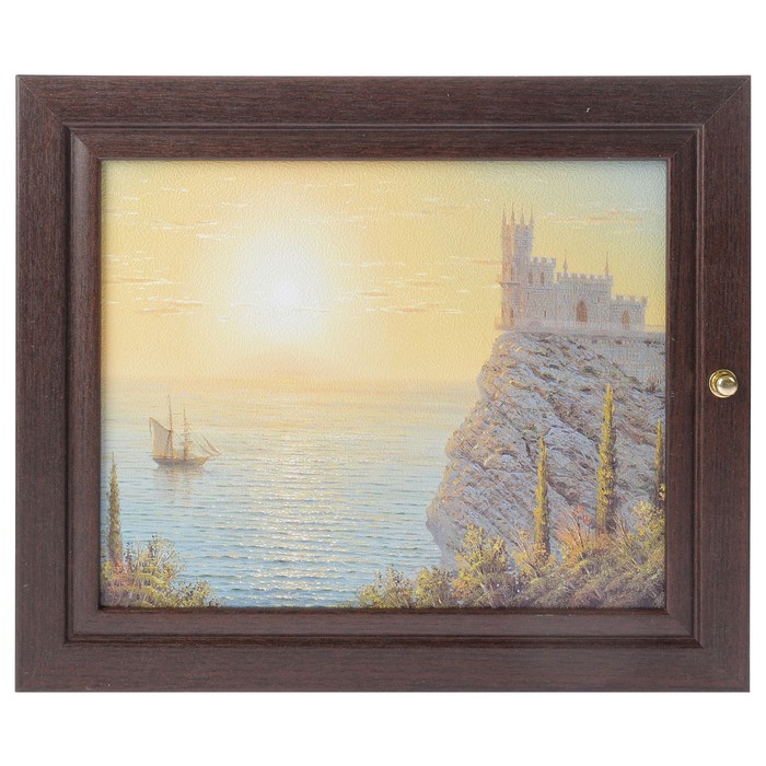 Ключница "Ласточкино гнездо. Тишина" венге 26х31 см