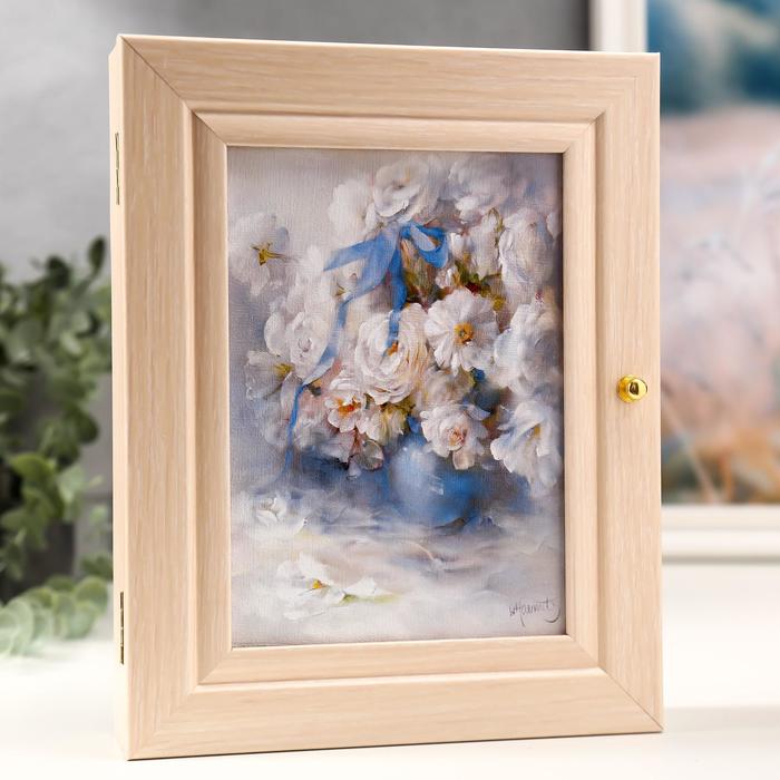 Ключница  "Лютики" молочный дуб 19х24 см