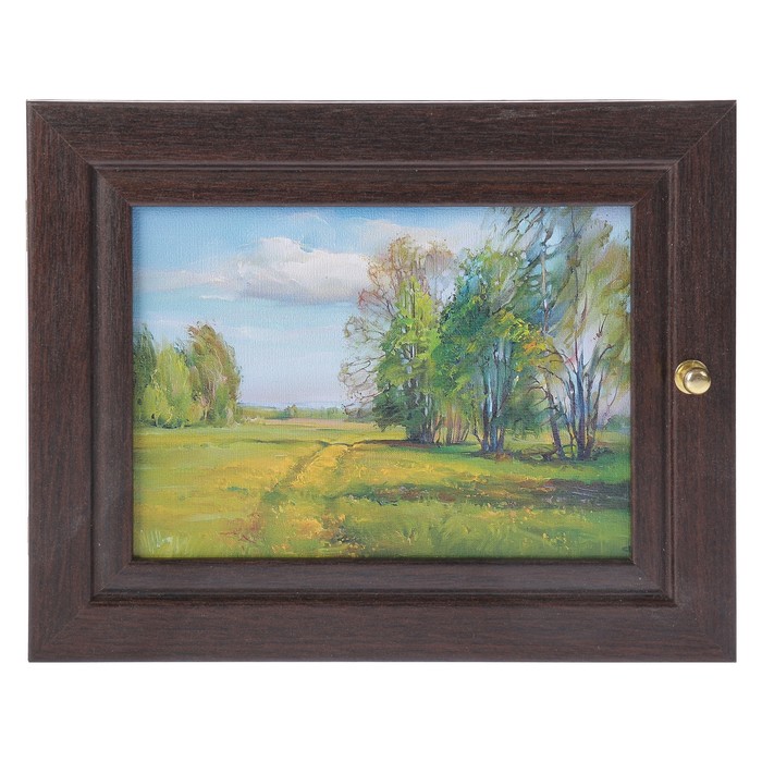 Ключница  "Майский вечер" венге 19х24 см