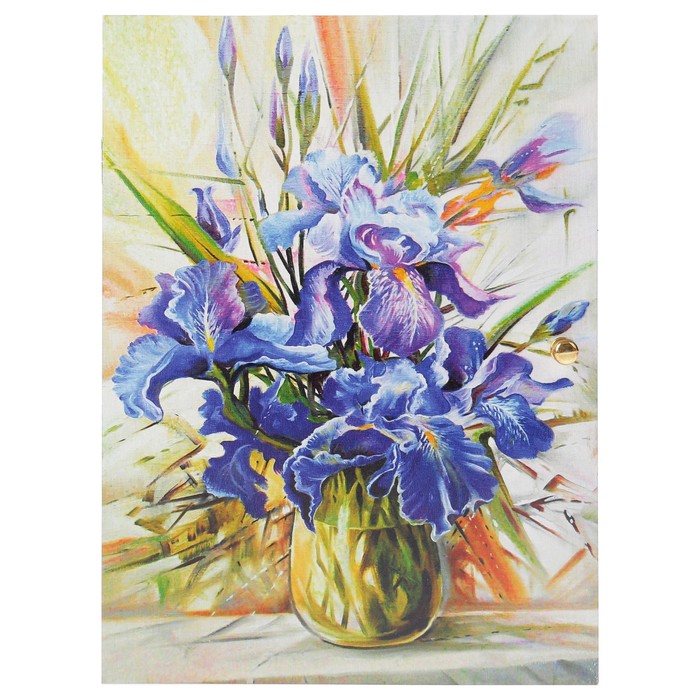 Ключница  "Фиолетовые ирисы" 19х25,6 см