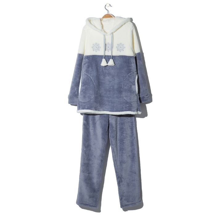 Комплект женский (толстовка, брюки) Грета цвет серый, р-р 48