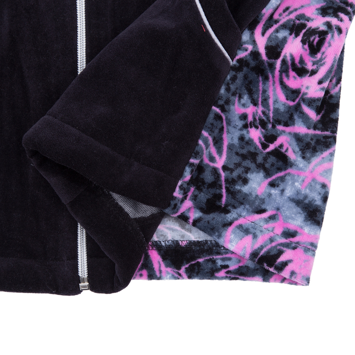 Комплект женский (толстовка, брюки) Ингрид цвет чёрный, р-р 58