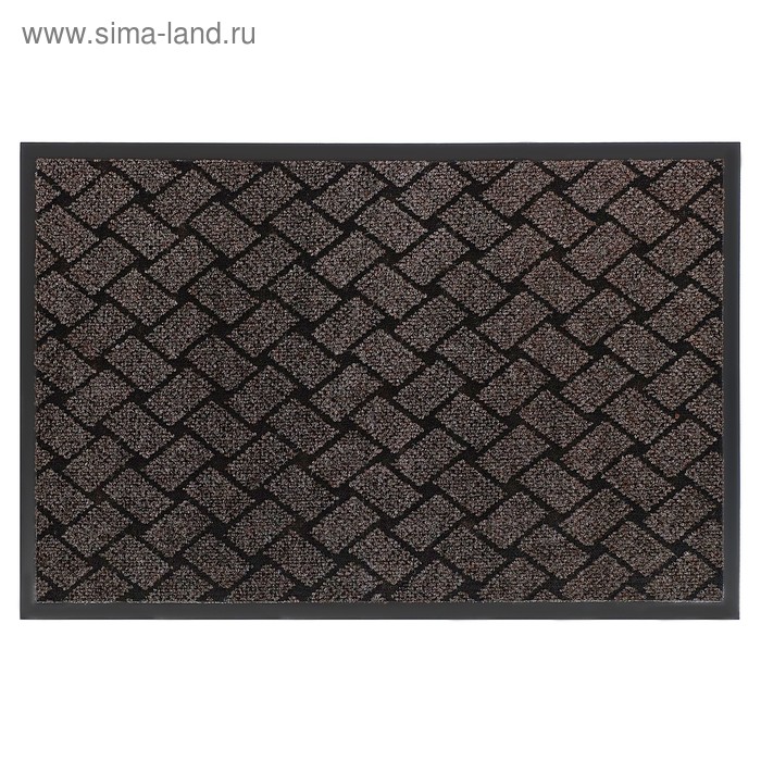 Коврик придверный влаговпитывающий «Крафт», 50×80 см, цвет коричневый коврик придверный влаговпитывающий галант 80×120 см цвет коричневый