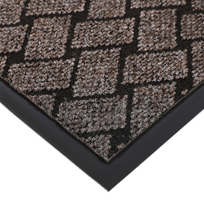 Коврик придверный влаговпитывающий «Крафт», 50×80 см, цвет коричневый