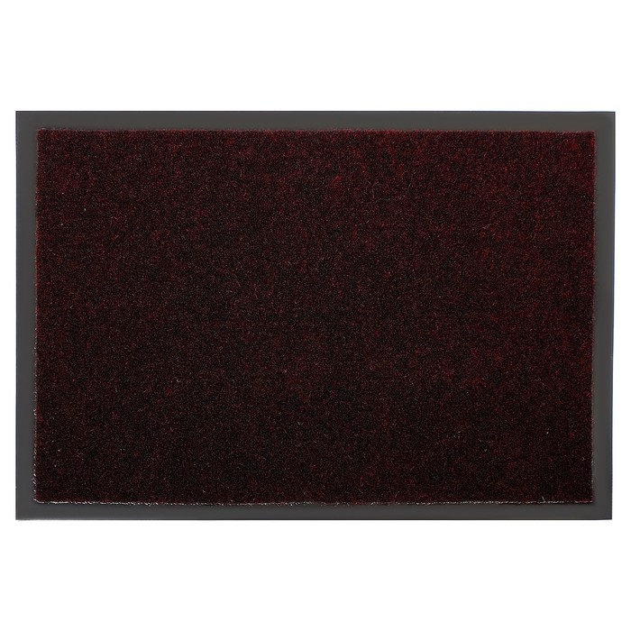 Коврик придверный, влаговпитывающий "Лофт", цвет бордо