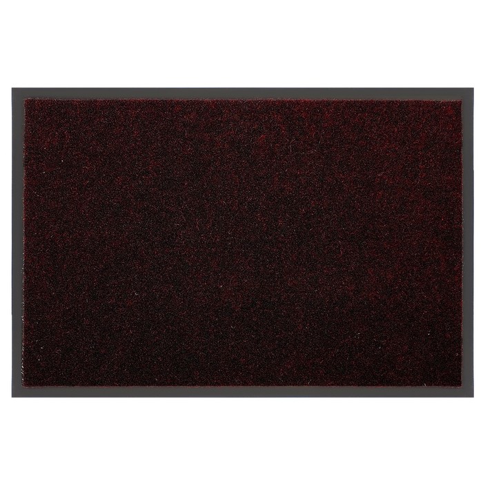 Коврик придверный, влаговпитывающий "Лофт", цвет бордо