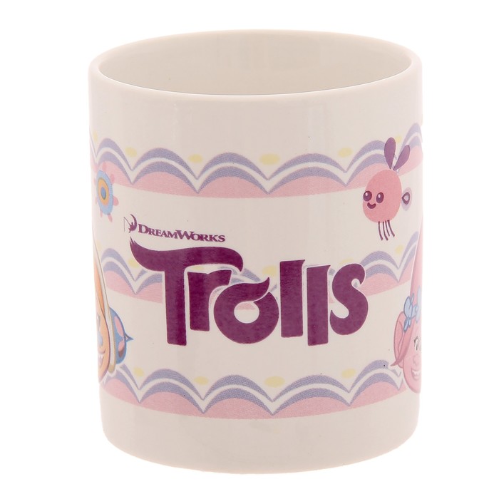 Набор посуды "Тролли", 3 предмета: кружка 210 мл, миска d=18 см, тарелка d=19 см, подарочная упаковка