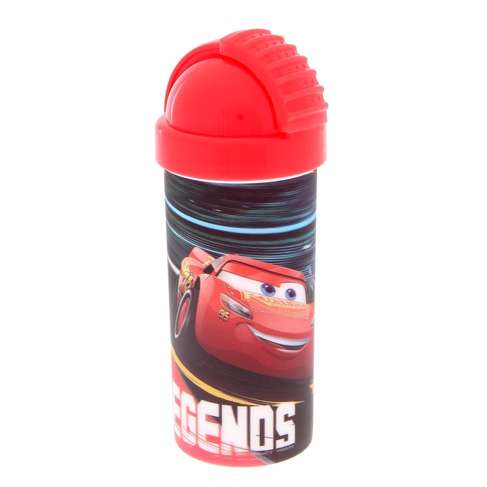Фляга 3D 400 мл "Тачки 3", с крышкой и трубочкой