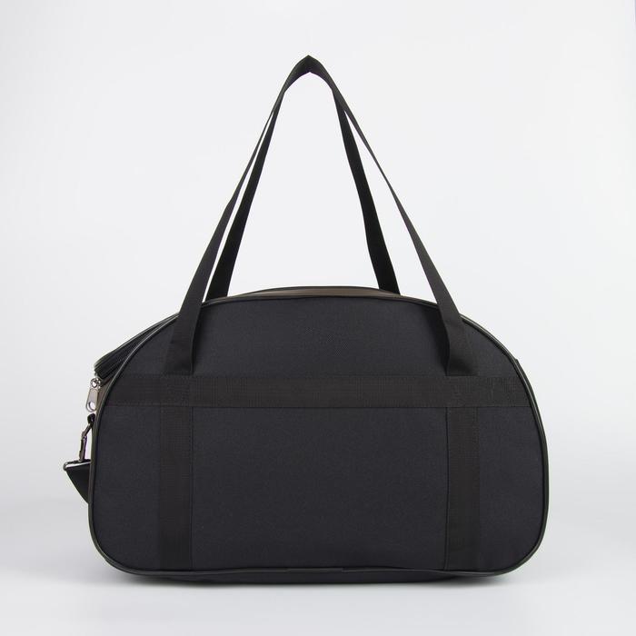 фото Сумка спортивная, отдел на молнии, наружный карман, цвет чёрный/зелёный luris