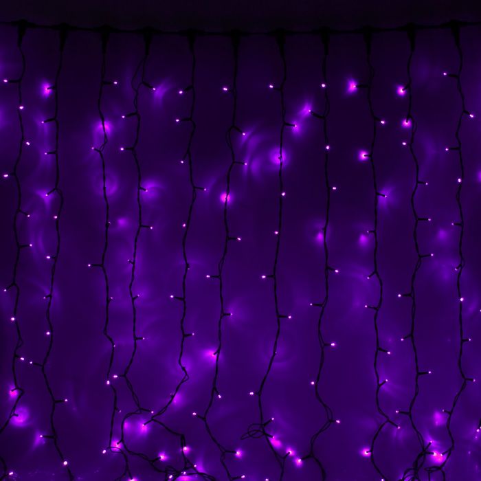 Гирлянда "Занавес" улич. УМС, Ш:2 м, В:3 м, Н.Т. 3W LED-760-220V, БЕЗ контр. ФИОЛЕТ УЦЕНКА