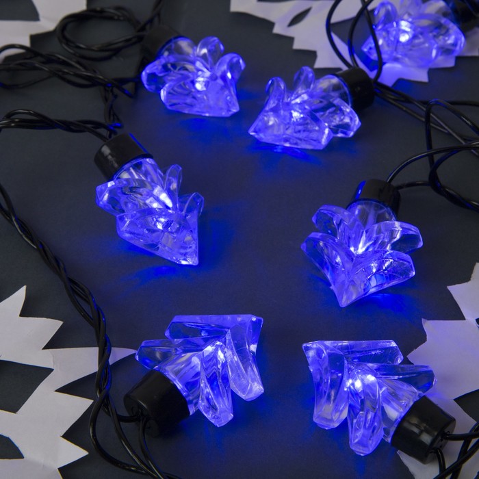 УЦЕНКА Гирлянда "Метраж" улич. с насад. "Ель большая" 5 м, Н.Т. LED-30-220V, 8 р, СИНИЙ