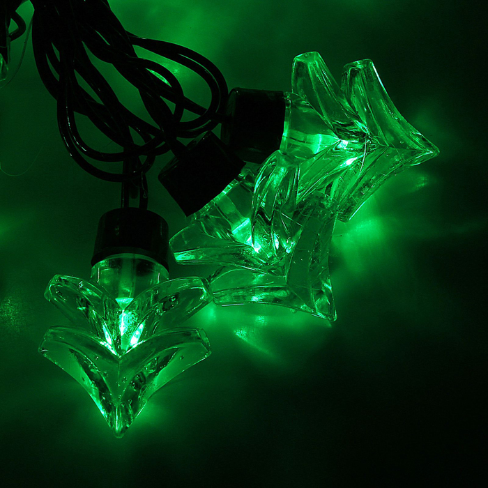 УЦЕНКА Гирлянда "Метраж" улич. с насад. "Ель большая" 5 м, Н.Т. LED-30-220V, 8 р, ЗЕЛЕНЫЙ