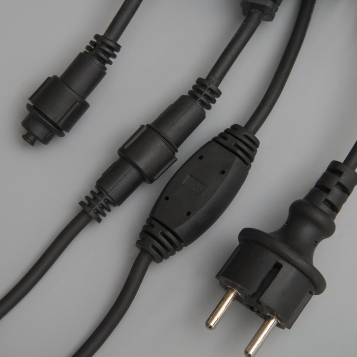 Гирлянда"Занавес" улич.УМС, 2х3 м, каучук Н.Т,LED-760-220V, шнур питания Н.Т, КРАСНЫЙ Уценка