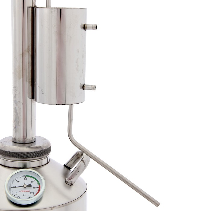 Дистиллятор 12 л "Колонна 50 см, широкая горловина 8 см, термометр