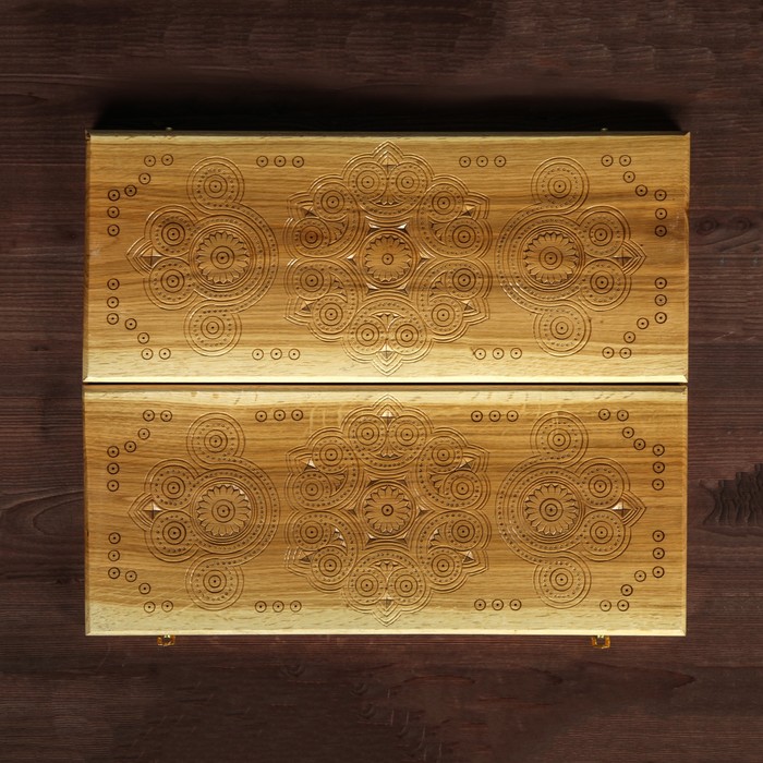 Нарды деревянные, резные, 51 х 22,5 см, микс