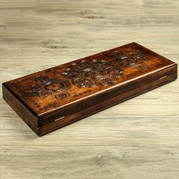 Нарды деревянные, резные, 51 х 22,5 см, микс