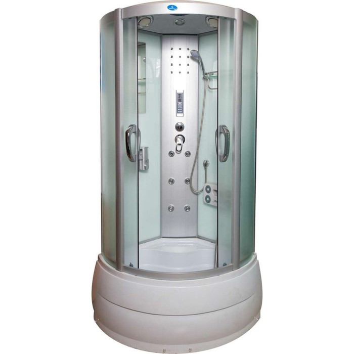 Душевая кабина ВМ 8815, глубокий поддон, матовая, гидромассаж, электрика, подсветка