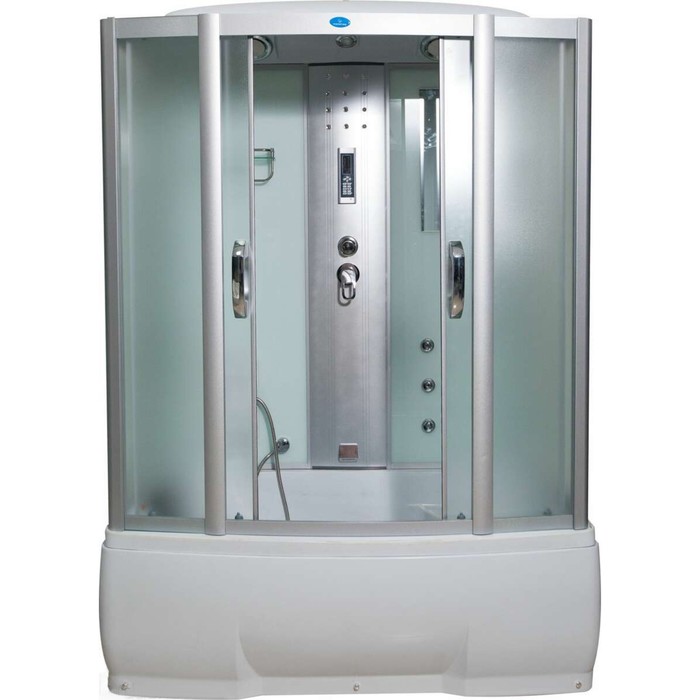 Душевая кабина ВМ 8206, 150 × 85 × 215 см, глубокий поддон, матовая, гидромассаж, электрика