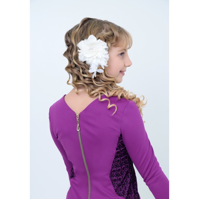 Платье нарядное детское, рост 158 см, цвет фиолетовый 2Т48-6