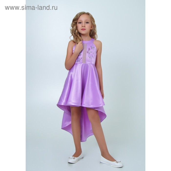 Платье Для Девочки С Ассиметричной Юбкой