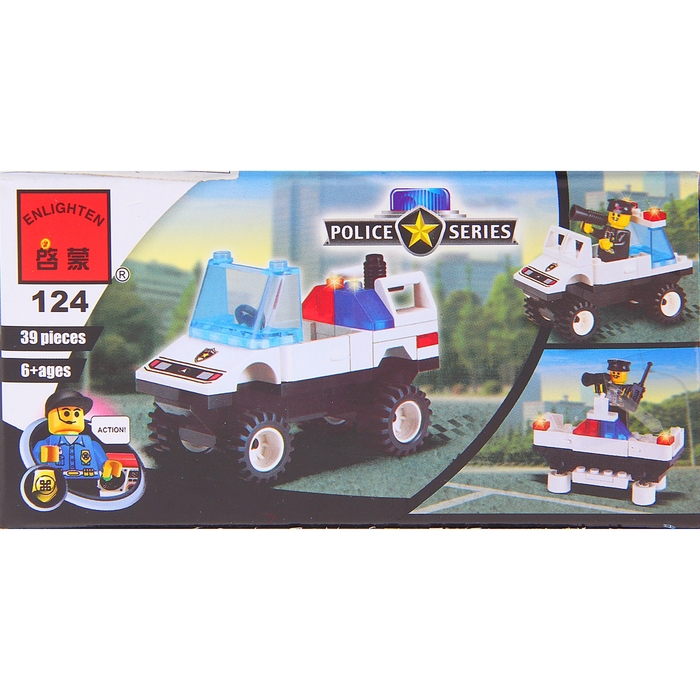 Конструктор «Патрульная машина», 39 деталей