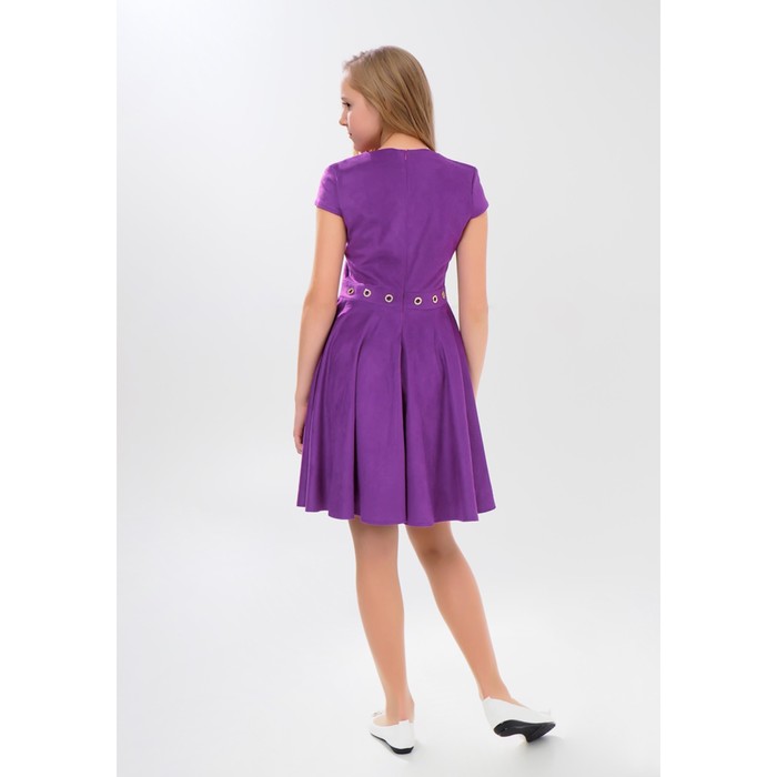 Платье нарядное детское + цепочка, рост 140 см, цвет фиолетовый 2Т36-6