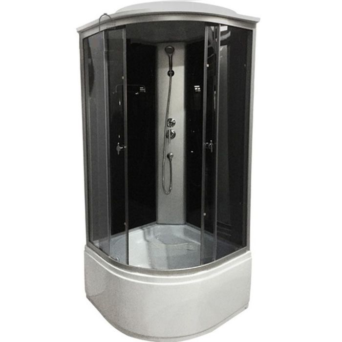 Душевая кабина ВМ 8811А, 100 × 100 × 215 см, глубокий поддон, тонированная