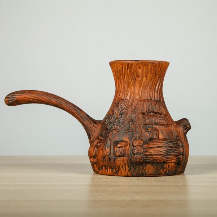 Турка для кофе 1 л "Пенёк" лепка