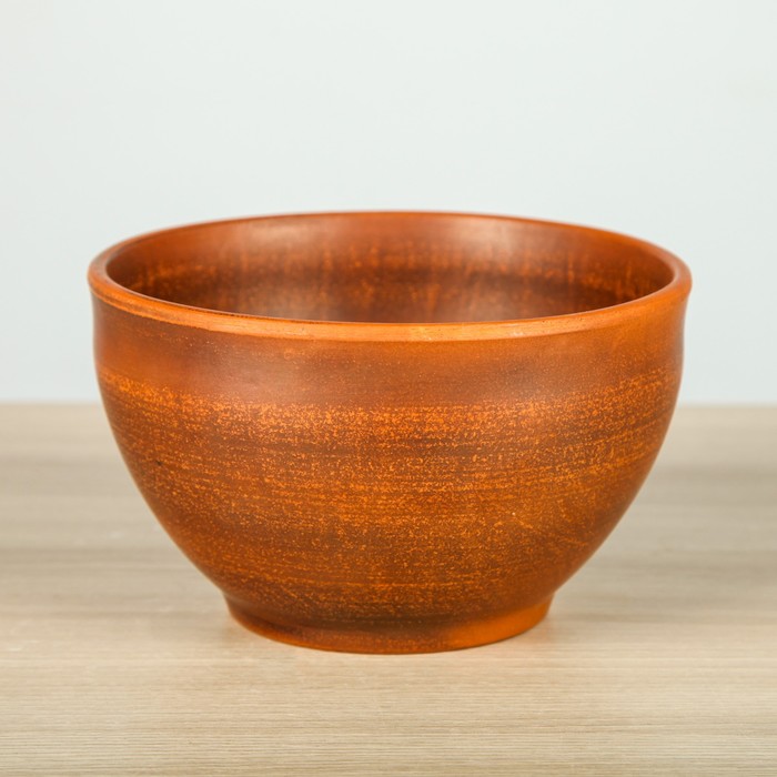 Салатник "Пиала" 0,6 л, красная глина