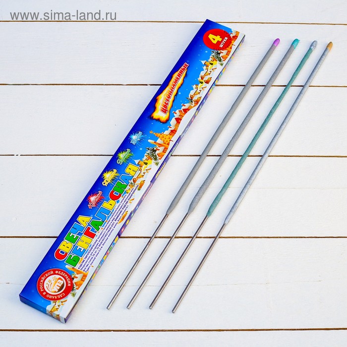 

Бенгальские огни, 40 см, 4 штуки, "Цветопламенные"