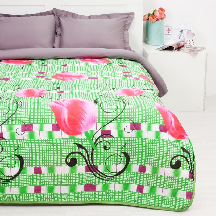 Покрывало Миледи евро 200 х 215 см Селена, пэ100%, сумка ПВХ на молнии