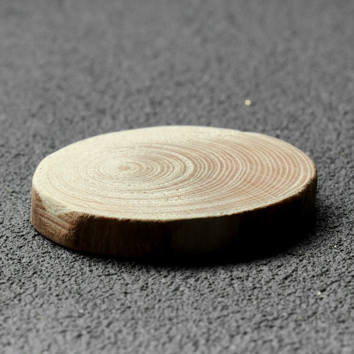 Спил дерева Еловый, круглый, d3-4 см, h5 мм