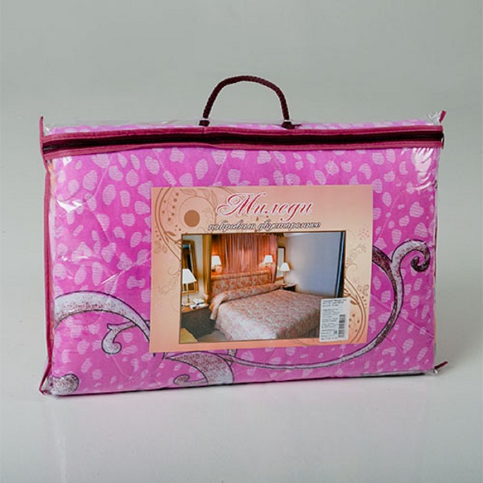 Покрывало Миледи евро 200 х 215 см Поэма, пэ100%, сумка ПВХ на молнии