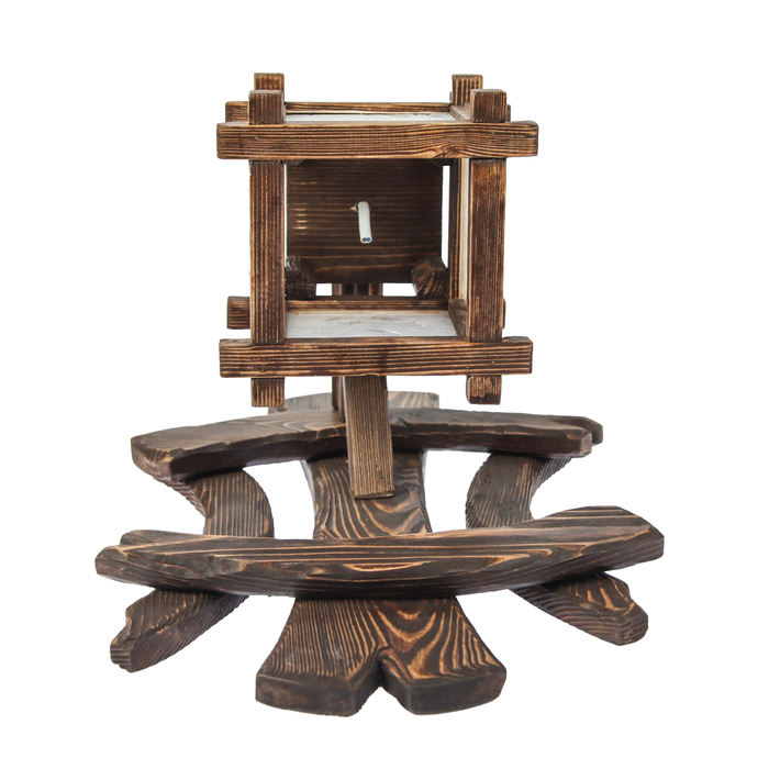 Бра деревянное "Старый город", массив ели