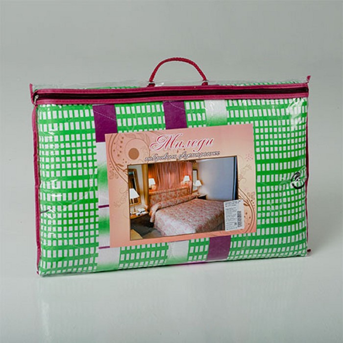 Покрывало Миледи евро макси 240 х 215 см Селена, пэ100%, сумка ПВХ на молнии