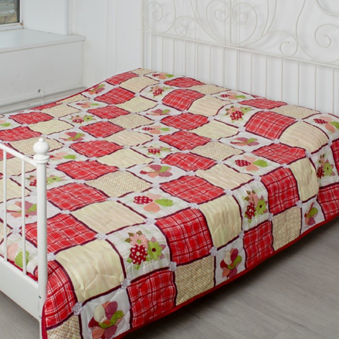 Покрывало Миледи евро макси 240 х 215 см Катрин, пэ100%, сумка ПВХ на молнии