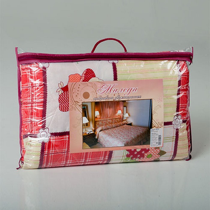 Покрывало Миледи евро макси 240 х 215 см Катрин, пэ100%, сумка ПВХ на молнии