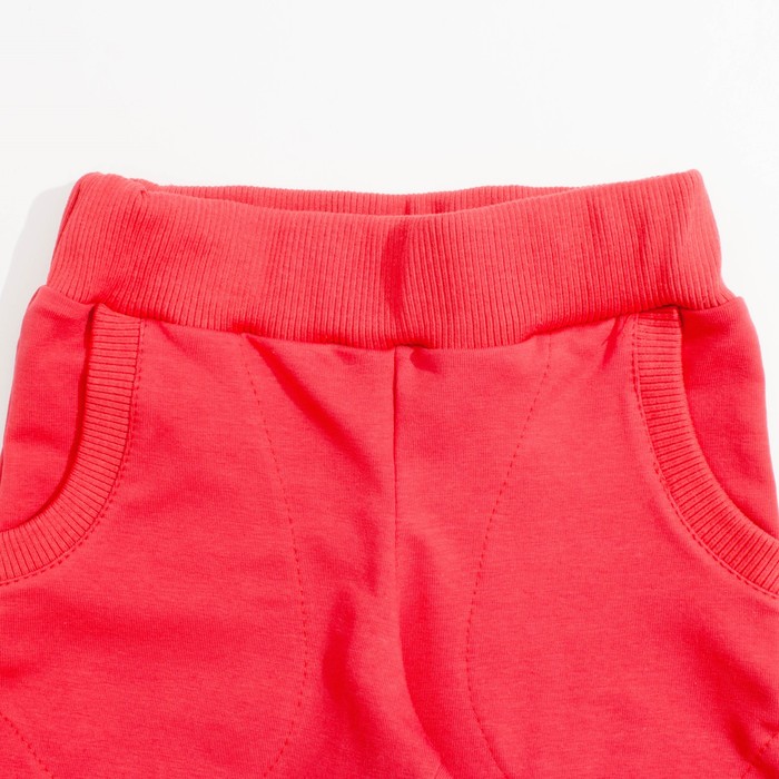 Комплект (куртка+брюки) для девочки, рост 104 см, цвет коралловый,принтнабивка Л879